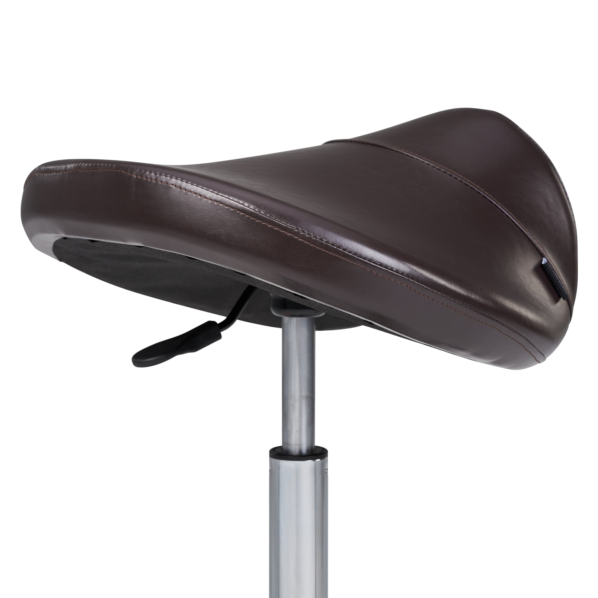 Master Massage Ergonomic Swivel Saddle Stool, Posture Chair with a Durable Pneumatic Hydraulic Lift (Rich Coffee Color)