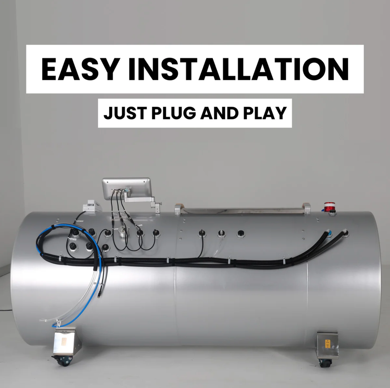 2.0 ATA Stainless Steel Laying Hyperbaric Chamber With 1.3 / 1.5 / 1.7 / 2.0 ATA