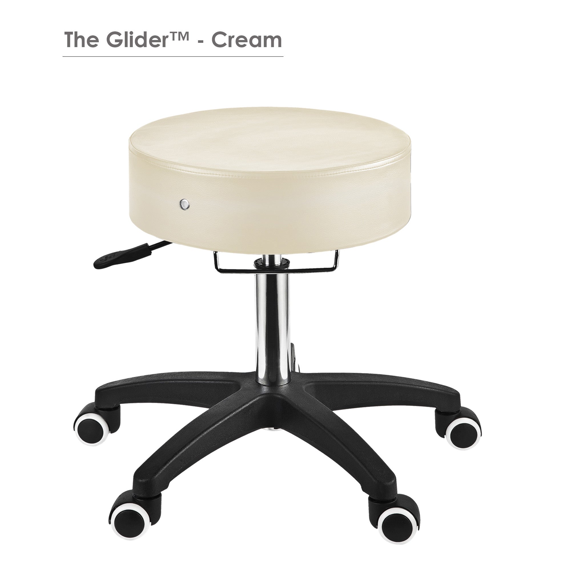 Master Massage Glider Ergonomic Round Swivel Adjustable Rolling Hydraulic Stool Barber Dental Chair for Therapist, Clinic, Tattoo, Spas, Facial, Beauty, Lash, Salons, Home, Studio, Workshop, Office Use. Royal Blue