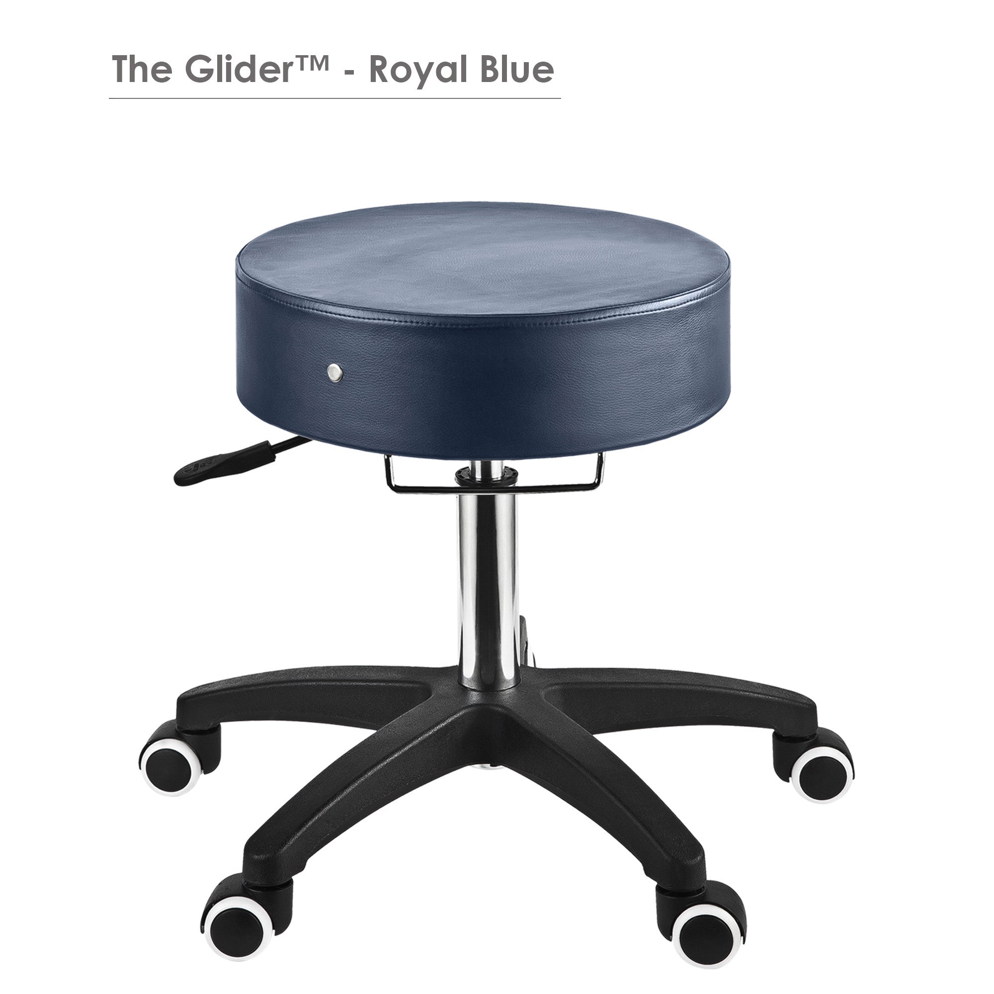 Master Massage Glider Ergonomic Round Swivel Adjustable Rolling Hydraulic Stool Barber Dental Chair for Therapist, Clinic, Tattoo, Spas, Facial, Beauty, Lash, Salons, Home, Studio, Workshop, Office Use.-Cream