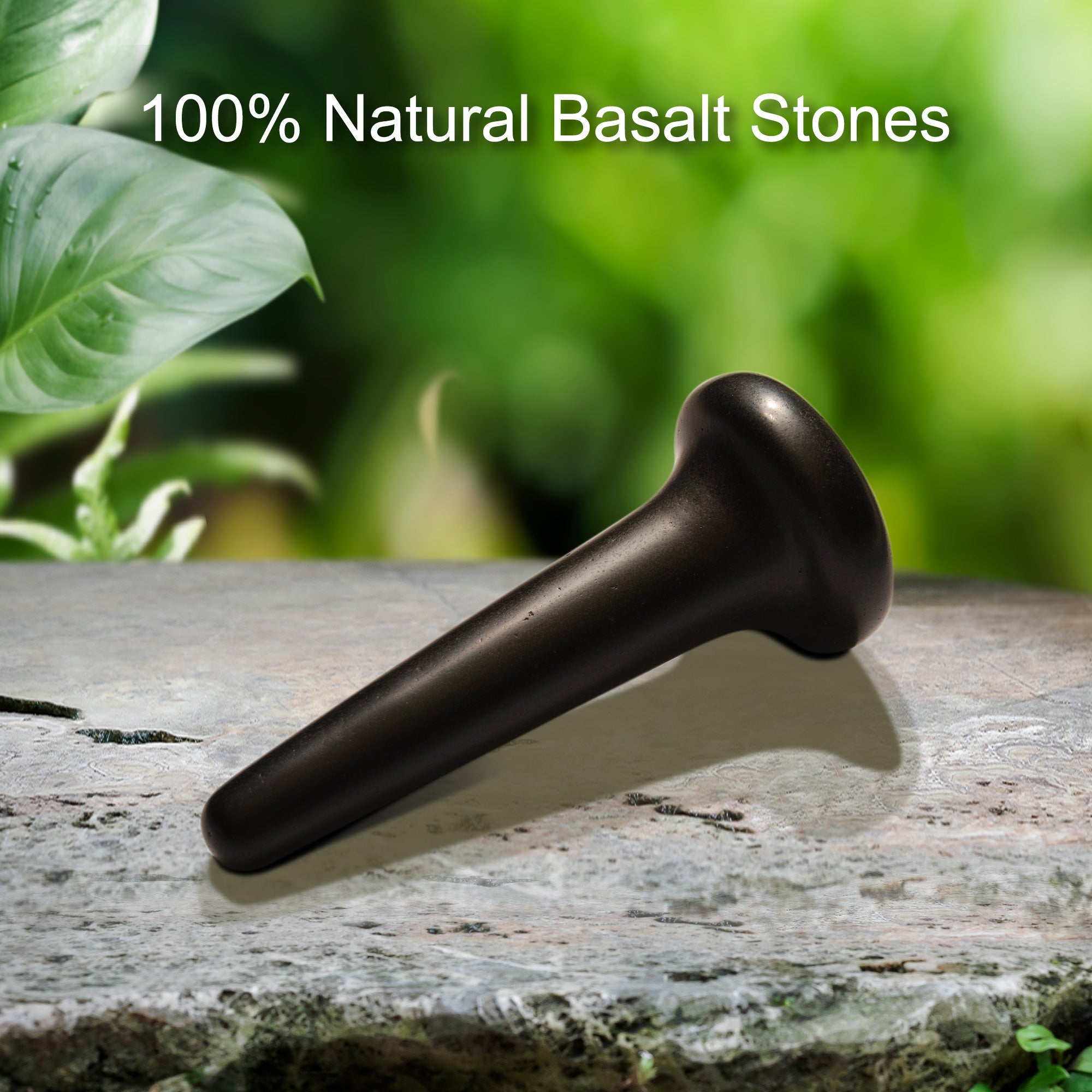 Master Massage Basalt Nail Shape Hot Stone Massage Trigger Point Tool for Pressure Point