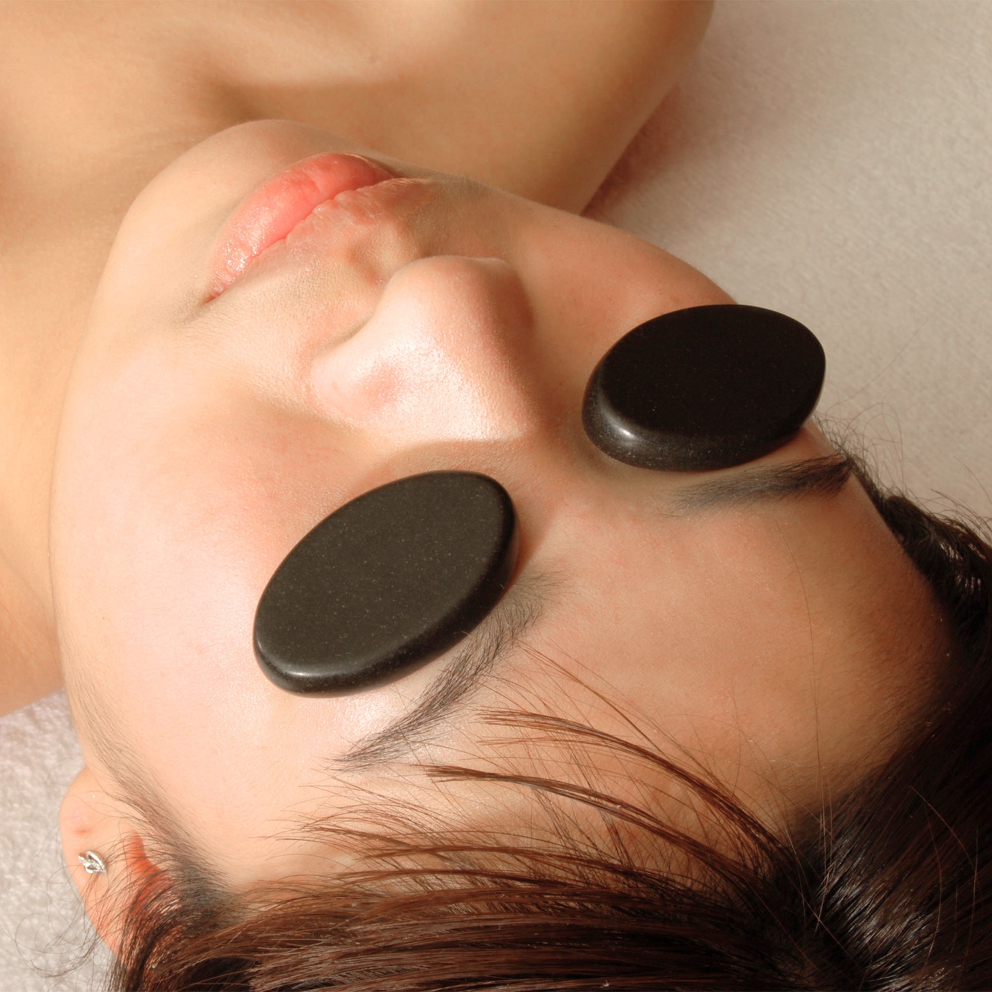 Master Massage Basalt Hot Stone Toe Set 8 Piece Pack (1.5 ” x 1” X0.3")