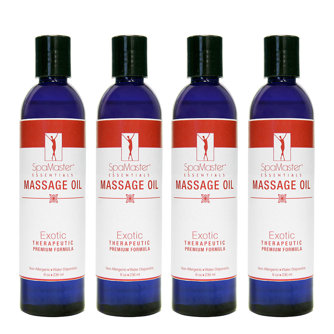 Master Massage - Organic & Unscented Water-Soluble Blend Massage Oil - Choose from 7 Sizes & Quantity Options!